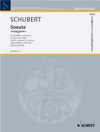 Schubert: Arpeggione för flöjt och gitarr i gruppen Noter & böcker / Flöjt / Flöjt med gitarr eller harpa hos musikskolan.se (ED8009(-13))