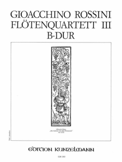 Rossini: Flötenquartett Nr. 3 (for flute violin viola and cello) i gruppen Noter & böcker / Flöjt / Flöjt med stråkinstrument hos musikskolan.se (EKGM183)