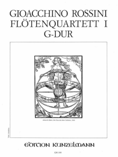 Rossini: Flötenquartett Nr. 1 (for flute violin viola and cello) i gruppen Noter & böcker / Flöjt / Flöjt med stråkinstrument hos musikskolan.se (EKGM199)