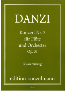 Danzi: Konzert Nr 2 für Flöte Opus 31 i gruppen Noter & böcker / Flöjt / Flöjt med pianoackompanjemang hos musikskolan.se (EKKM166)
