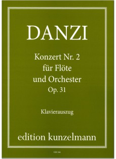 Danzi: Konzert Nr 2 für Flöte Opus 31 i gruppen Noter & böcker / Flöjt / Flöjt med pianoackompanjemang hos musikskolan.se (EKKM166)