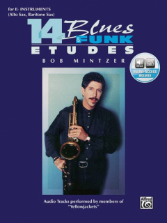 Mintzer: 14 Blues & Funk etudes Eb-instrument med 2 cd i gruppen Noter & böcker / Flöjt / Playalong för flöjt hos musikskolan.se (EL9607CD)