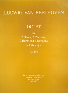 Beethoven: Octet in E flat Op. 103 i gruppen Noter & böcker / Oboe / Kammarmusik med oboe hos musikskolan.se (EMS144288)