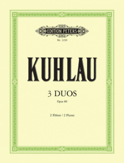 Kuhlau: 3 Duos op 80 /2 Fl i gruppen Noter & böcker / Flöjt / Duetter - 2 flöjter / 2 flöjter+piano hos musikskolan.se (EP1239)