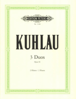 Kuhlau: 3 Duos op 81 /2 Fl i gruppen Noter & böcker / Flöjt / Duetter - 2 flöjter / 2 flöjter+piano hos musikskolan.se (EP1240)