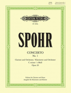 Spohr: Konzert 1 c op.26 - Kl+Pi i gruppen Noter & böcker / Klarinett / Klassiska noter hos musikskolan.se (EP2098a)