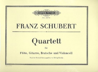 Schubert: Quartet för flöjt, gitarr, viola och cello i gruppen Noter & böcker / Flöjt / Flöjt med stråkinstrument hos musikskolan.se (EP6078)