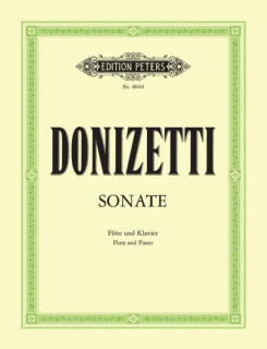 Donizetti: Sonate för flöjt och piano i gruppen Noter & böcker / Flöjt / Flöjt med pianoackompanjemang hos musikskolan.se (EP8044)