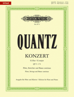 Quantz: Konsert G-dur QV5:174 i gruppen Noter & böcker / Flöjt / Flöjt med pianoackompanjemang hos musikskolan.se (EP8771)