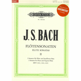 Bach: Flötensonaten band II med CD i gruppen Noter & böcker / Flöjt / Flöjt med pianoackompanjemang hos musikskolan.se (EPQ4461BB)