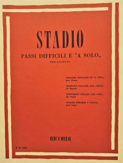 Stadio: Passi Difficili E A Solo  i gruppen Noter & böcker / Fagott / Spelskolor, etyder och övningar hos musikskolan.se (ER1221)