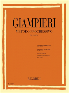 Giampieri: Metodo progressivo Fagott i gruppen Noter & böcker / Fagott / Spelskolor, etyder och övningar hos musikskolan.se (ER2268)