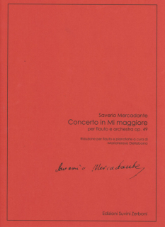 Mercadante: Concerto in Mi maggiore för flöjt i gruppen Noter & böcker / Flöjt / Flöjt med pianoackompanjemang hos musikskolan.se (ESZ01494100)