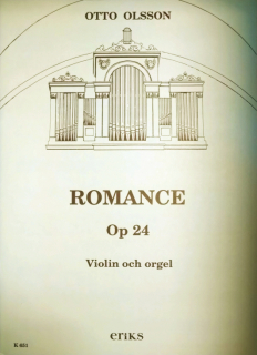 Olsson: Romance opus 24 för violin och orgel i gruppen Noter & böcker / Violin / Klassiska noter hos musikskolan.se (EriksK651)