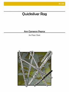 Cameron Pearce: Quicksilver Rag for Flute Choir i gruppen Noter & böcker / Flöjt / Flute Choir / flöjtensemble hos musikskolan.se (FC225)