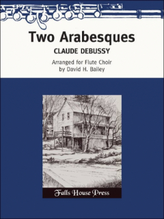 Debussy: Two Arabesques for Flute Choir i gruppen Noter & böcker / Flöjt / Flute Choir / flöjtensemble hos musikskolan.se (FH0035)