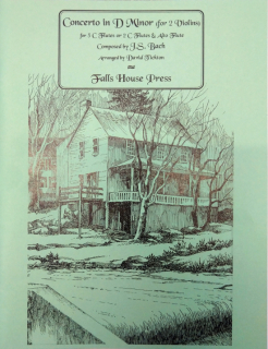 Bach: Concerto In D Minor (for 2 violins) for 3 C flutes or 2 C flutes & Alto flute i gruppen Noter & böcker / Flöjt / Trios: tre flöjter hos musikskolan.se (FH0237)