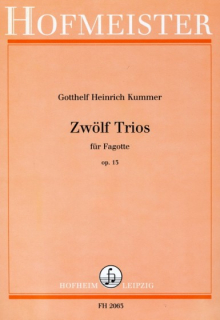 Kummer: Zwölf Trios op 13 Fagotttrio i gruppen Noter & böcker / Fagott / Klassiska noter hos musikskolan.se (FH2063)