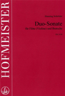 Schröder: Duo-sonat Fl/Va i gruppen Noter & böcker / Flöjt / Flöjt med stråkinstrument hos musikskolan.se (FH2190)