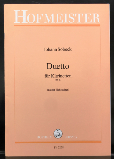 Sobeck: Duetter för klarinett i gruppen Noter & böcker / Klarinett / Kammarmusik med klarinett hos musikskolan.se (FH2228)