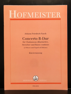 Fasch: Concerto B-Dur  - Kl+Pi i gruppen Noter & böcker / Klarinett / Klassiska noter hos musikskolan.se (FH2255)