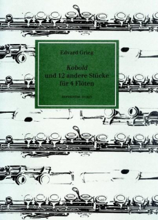 Grieg: Kobold und 12 andere Stücke /4 fl i gruppen Noter & böcker / Flöjt / Kvartetter: 4 flöjter hos musikskolan.se (FH2273)