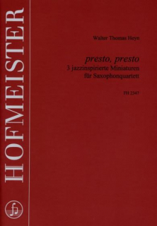 Heyn:  Presto presto /sax i gruppen Noter & böcker / Saxofon / Kammarmusik med saxofon hos musikskolan.se (FH2347)