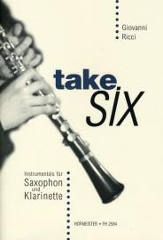 Ricci: Take six - Kl + Sax i gruppen Noter & böcker / Saxofon / Kammarmusik med saxofon hos musikskolan.se (FH2584)