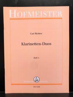 Richter: Klarinettduetter del 1 i gruppen Noter & böcker / Klarinett / Kammarmusik med klarinett hos musikskolan.se (FH3120)