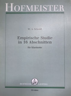 Scheidl: Empirische Studie in 16 Abschnitten - Kl i gruppen Noter & böcker / Klarinett / Spelskolor, etyder och övningar hos musikskolan.se (FH6044)