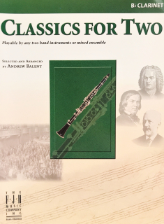 Balent: Classics For Two - Klarinett i gruppen Noter & böcker / Klarinett / Kammarmusik med klarinett hos musikskolan.se (FJHI1025)