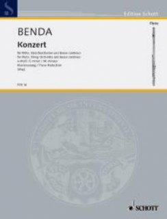 Benda: Konzert e -Moll för flöjt och piano i gruppen Noter & böcker / Flöjt / Flöjt med pianoackompanjemang hos musikskolan.se (FTR10)