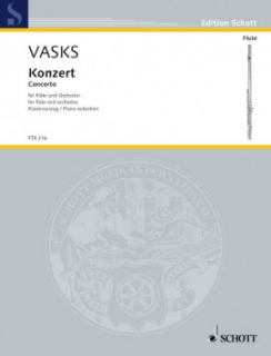 Vasks: Concerto Flöjt + piano i gruppen Noter & böcker / Flöjt / Flöjt med pianoackompanjemang hos musikskolan.se (FTR216)
