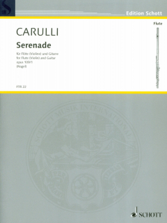 Carulli: Serenade op 109 Nr 1 /Flöjt+Gitarr i gruppen Noter & böcker / Gitarr/Elgitarr / Flerstämmigt/Ensemble hos musikskolan.se (FTR22)