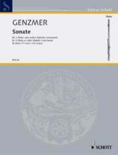 Genzmer: Sonat fiss-moll/2 Fl i gruppen Noter & böcker / Flöjt / Duetter - 2 flöjter / 2 flöjter+piano hos musikskolan.se (FTR92)