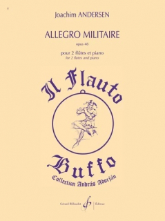 Andersen: Allegro Militaire Op 48 flöjter och piano  i gruppen Noter & böcker / Flöjt / Duetter - 2 flöjter / 2 flöjter+piano hos musikskolan.se (GB3140)