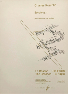 Koechlin: Sonate Opus 71 Le Basson i gruppen Noter & böcker / Fagott / Klassiska noter hos musikskolan.se (GB4691)