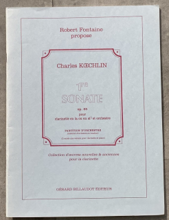 Koechlin: Sonate 1 Op.85 PARTITUR i gruppen Noter & böcker / Klarinett / Klassiska noter hos musikskolan.se (GB5380)