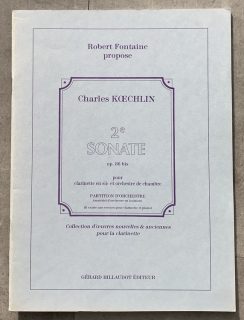 Koechlin: Sonate 2 Op.86 PARTITUR i gruppen Noter & böcker / Klarinett / Klassiska noter hos musikskolan.se (GB5749)