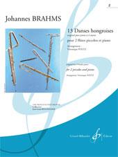 Brahms: 13 Danses Hongroises Cahier 2 i gruppen Noter & böcker / Flöjt / Duetter - 2 flöjter / 2 flöjter+piano hos musikskolan.se (GB9041)