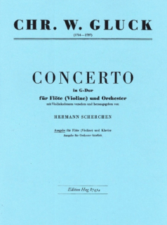 Gluck: Concerto G-Dur flöjt och piano i gruppen Noter & böcker / Flöjt / Flöjt med pianoackompanjemang hos musikskolan.se (GH8745a)