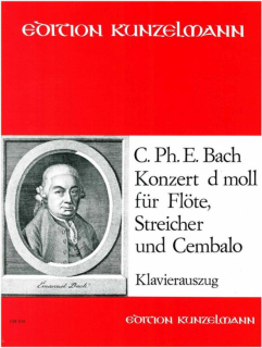 Bach  CPE: Konsert d-moll /Fl+pi i gruppen Noter & böcker / Flöjt / Flöjt med pianoackompanjemang hos musikskolan.se (GM838)