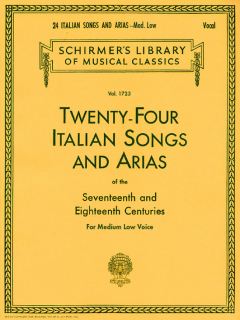 Twenty-four Italian Songs and Arias Medium Low Voice i gruppen Noter & böcker / Sång och kör / Klassisk sång hos musikskolan.se (GS26115)