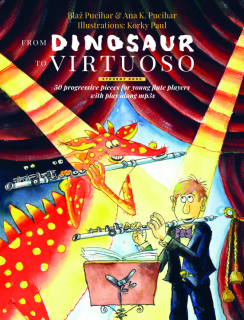 From Dinosaur to Virtuoso Student book i gruppen Noter & böcker / Flöjt / Flöjt med pianoackompanjemang hos musikskolan.se (Glasbeni6)