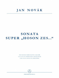 Jan Novák: Sonata super hozon zes (flöjt eller violin och piano) i gruppen Noter & böcker / Flöjt / Flöjt med pianoackompanjemang hos musikskolan.se (H7855)