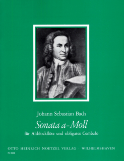 JS Bach: Sonate A Bwv1020 i gruppen Noter & böcker / Blockflöjt / Notsamlingar hos musikskolan.se (HEI3448)