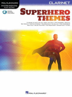 Superhero Themes för klarinett i gruppen Noter & böcker / Klarinett / Playalong för klarinett hos musikskolan.se (HL00363196)