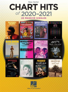 Chart Hits of 2020-2021 Easy Guitar i gruppen Noter & böcker / Gitarr/Elgitarr / Notsamlingar hos musikskolan.se (HL00364895)