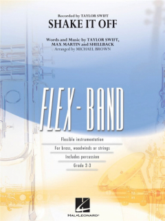 Brown: Shake It Off för blåsorkester och stråkar, stämmor och partitur i gruppen Noter & böcker / Blåsorkester / Blåsorkester, Concert band etc hos musikskolan.se (HL04004179)