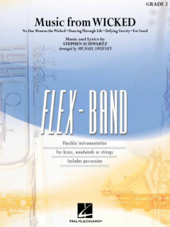 Music from Wicked Flex-band - brass, träblås eller stråkar i gruppen Noter & böcker / Blåsorkester / Blåsorkester, Concert band etc hos musikskolan.se (HL04009008)